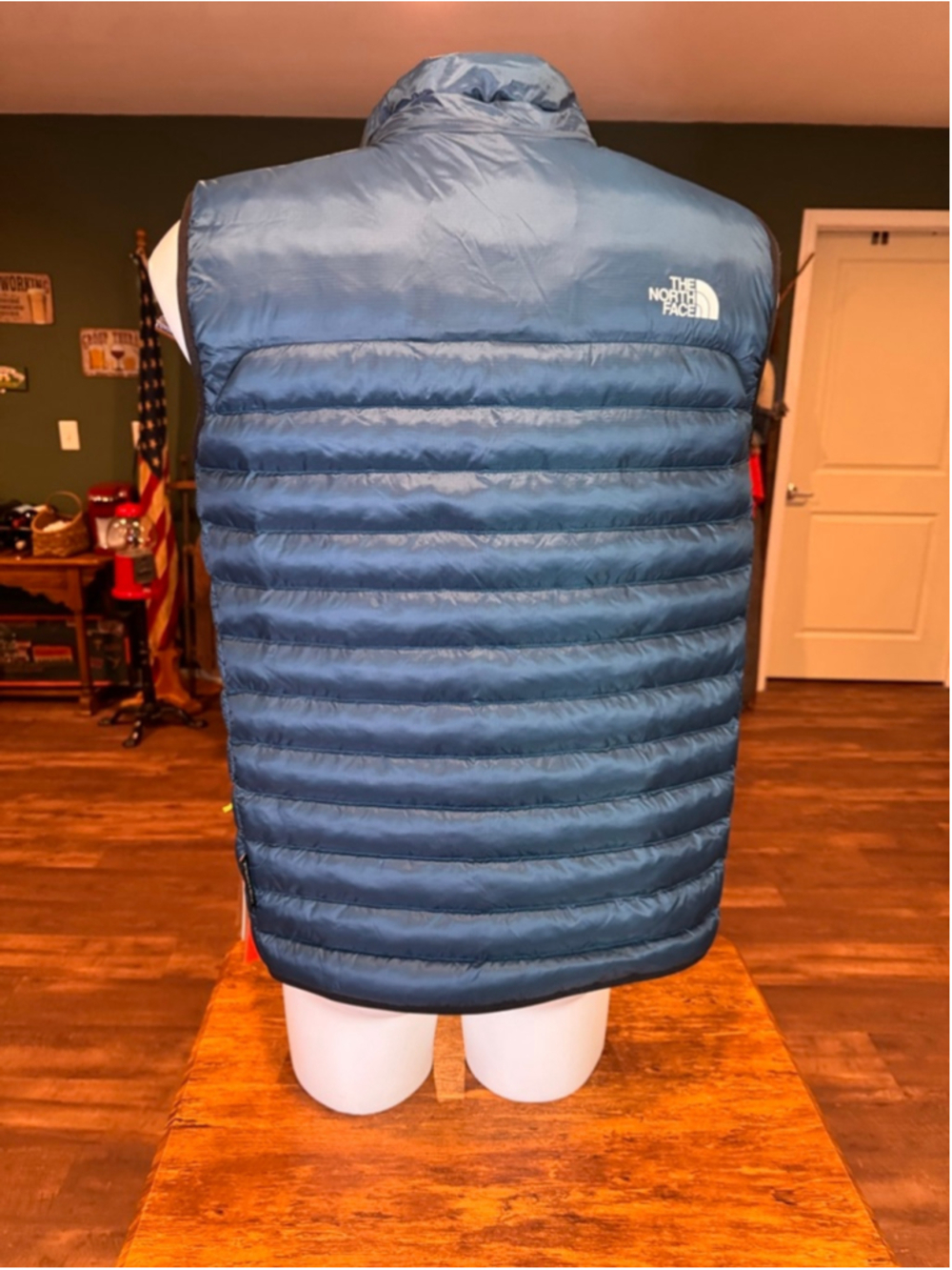 Men's The North Face Blue Teal terra pack Puffer Vest s - Picture 2 of 2